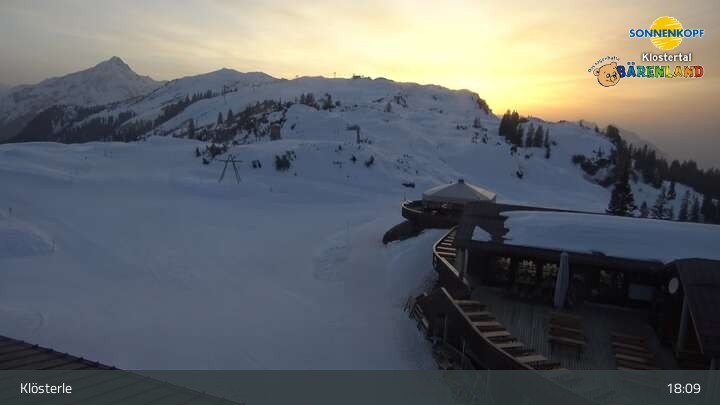 Archiv Foto Webcam Klostertal, Bergstation Sonnenkopf