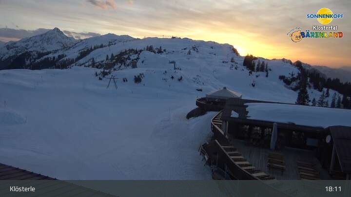 Archiv Foto Webcam Klostertal, Bergstation Sonnenkopf