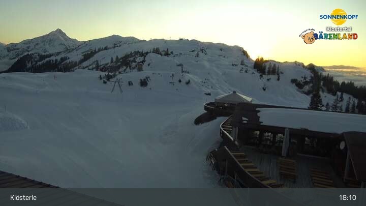 Archiv Foto Webcam Klostertal, Bergstation Sonnenkopf