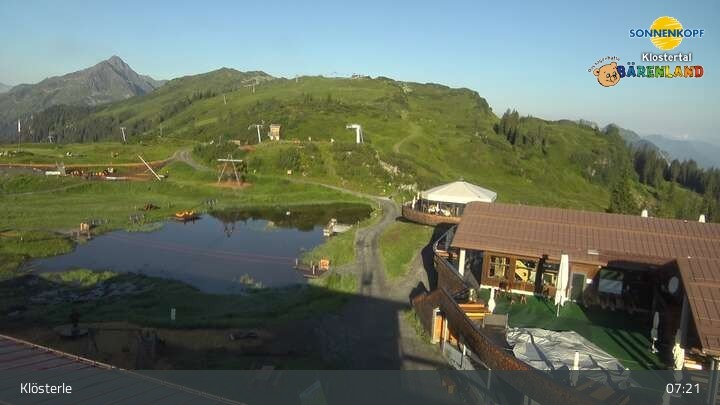 Archiv Foto Webcam Klostertal, Bergstation Sonnenkopf