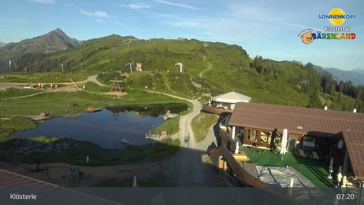 Archiv Foto Webcam Klostertal, Bergstation Sonnenkopf