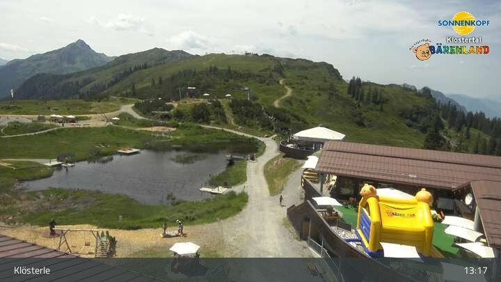 Archiv Foto Webcam Klostertal, Bergstation Sonnenkopf