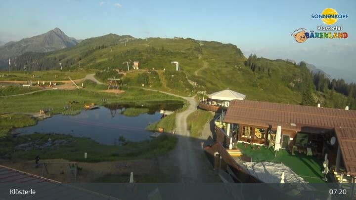 Archiv Foto Webcam Klostertal, Bergstation Sonnenkopf