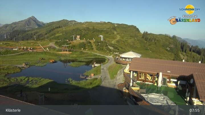 Archiv Foto Webcam Klostertal, Bergstation Sonnenkopf