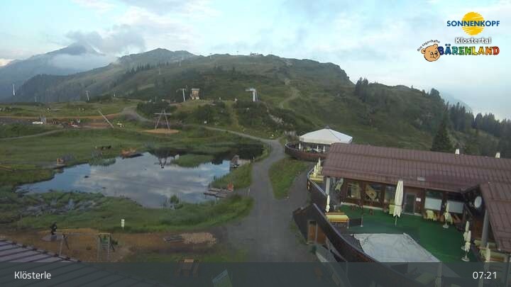 Archiv Foto Webcam Klostertal, Bergstation Sonnenkopf