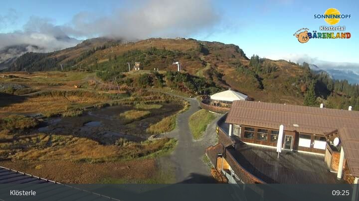 Archiv Foto Webcam Klostertal, Bergstation Sonnenkopf