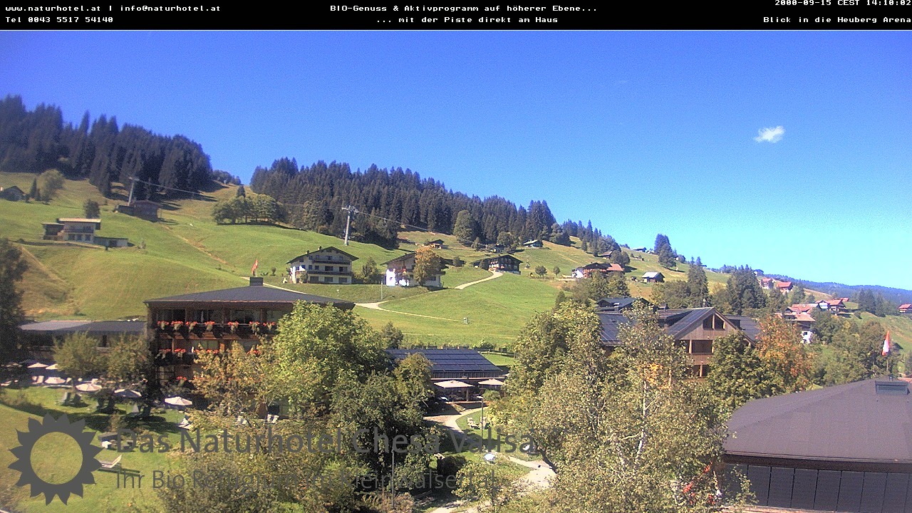 Archived image Webcam Chesa Valisa Oberhirschegg