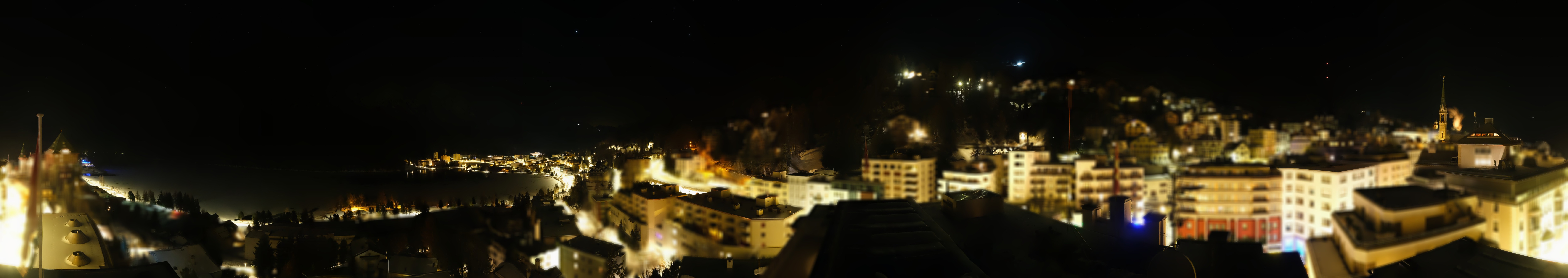 Archiv Foto Webcam St. Moritz Dorf II Ausblick Hotel Schweizerhof Richtung St. Moritz Bad