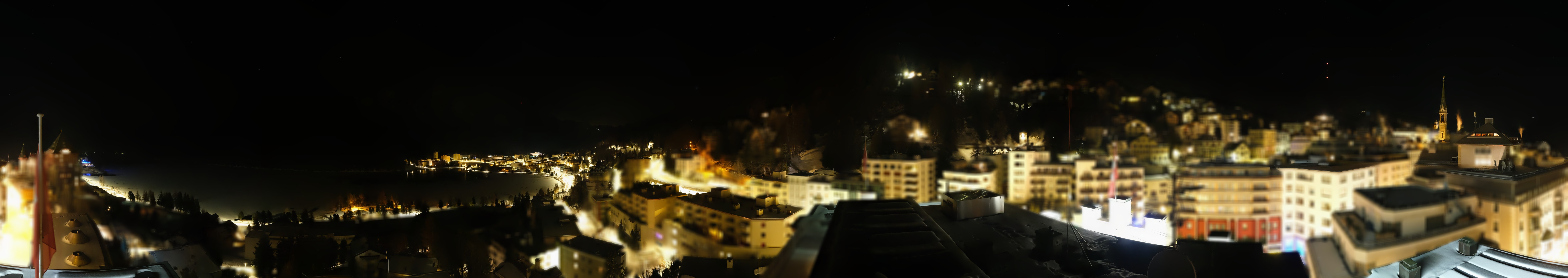 Archiv Foto Webcam St. Moritz Dorf II Ausblick Hotel Schweizerhof Richtung St. Moritz Bad