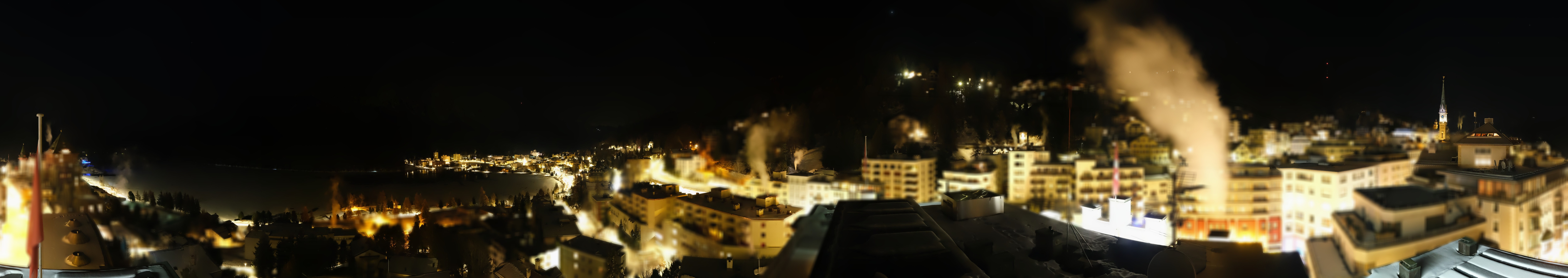 Archiv Foto Webcam St. Moritz Dorf II Ausblick Hotel Schweizerhof Richtung St. Moritz Bad