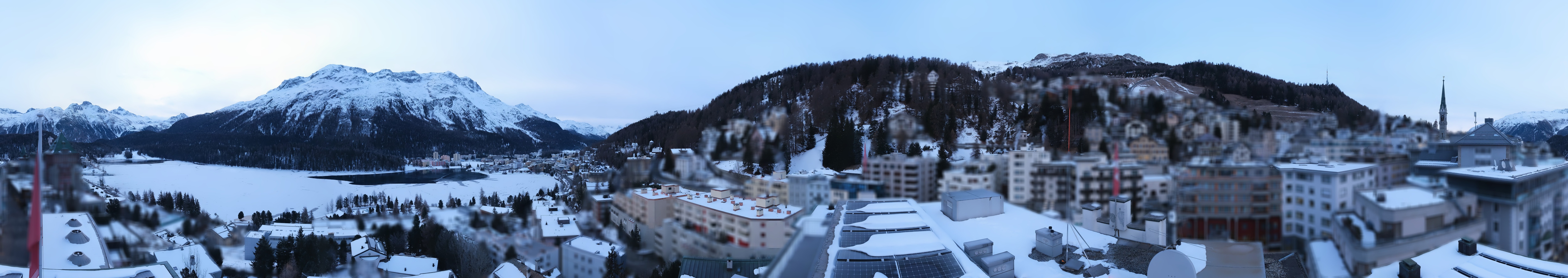 Archiv Foto Webcam St. Moritz Dorf II Ausblick Hotel Schweizerhof Richtung St. Moritz Bad
