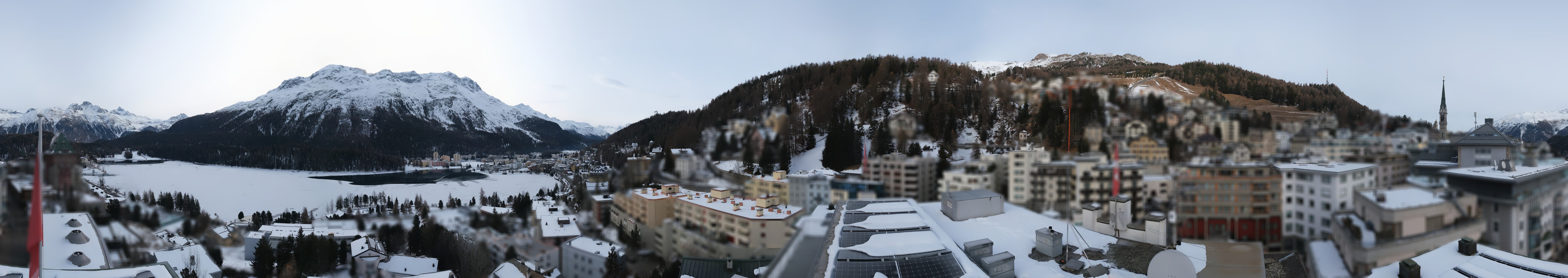 Archiv Foto Webcam St. Moritz Dorf II Ausblick Hotel Schweizerhof Richtung St. Moritz Bad