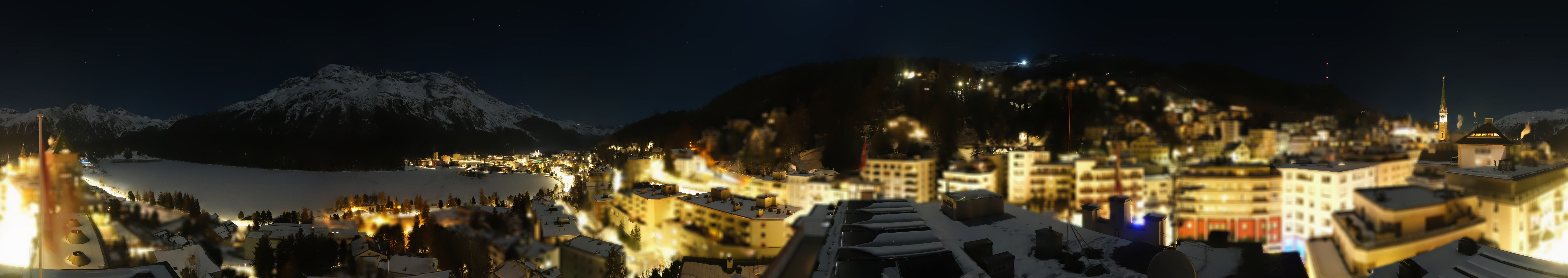 Archiv Foto Webcam St. Moritz Dorf II Ausblick Hotel Schweizerhof Richtung St. Moritz Bad