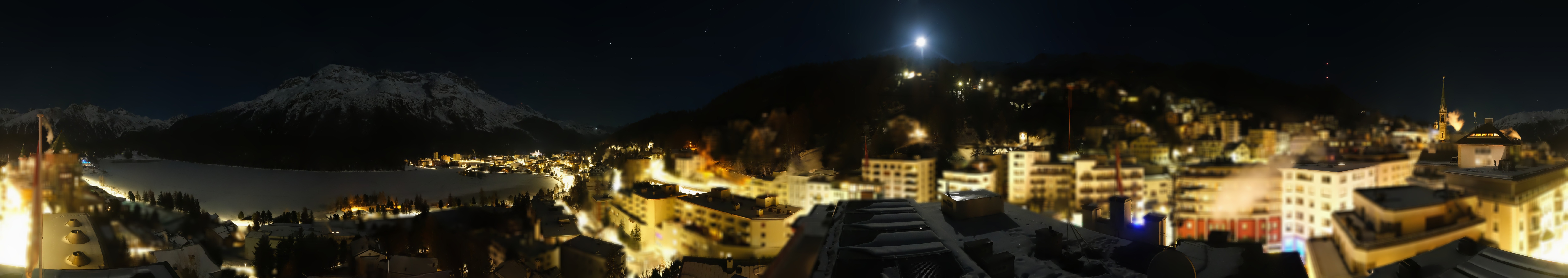 Archiv Foto Webcam St. Moritz Dorf II Ausblick Hotel Schweizerhof Richtung St. Moritz Bad