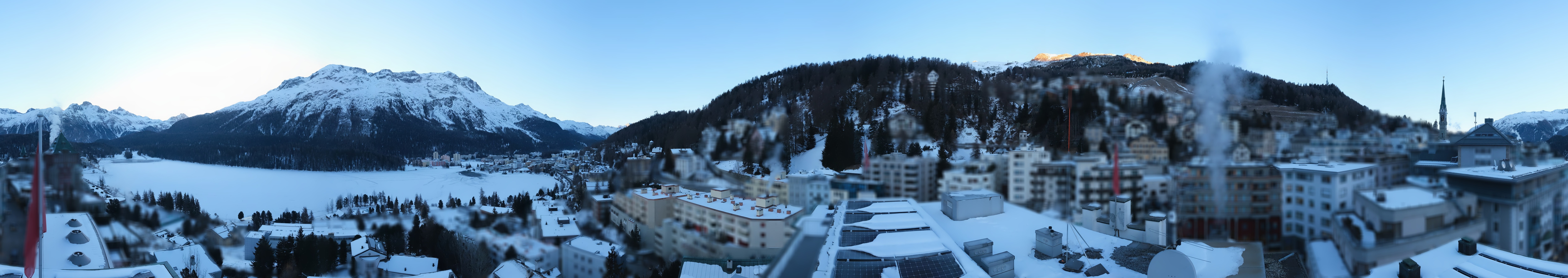 Archiv Foto Webcam St. Moritz Dorf II Ausblick Hotel Schweizerhof Richtung St. Moritz Bad