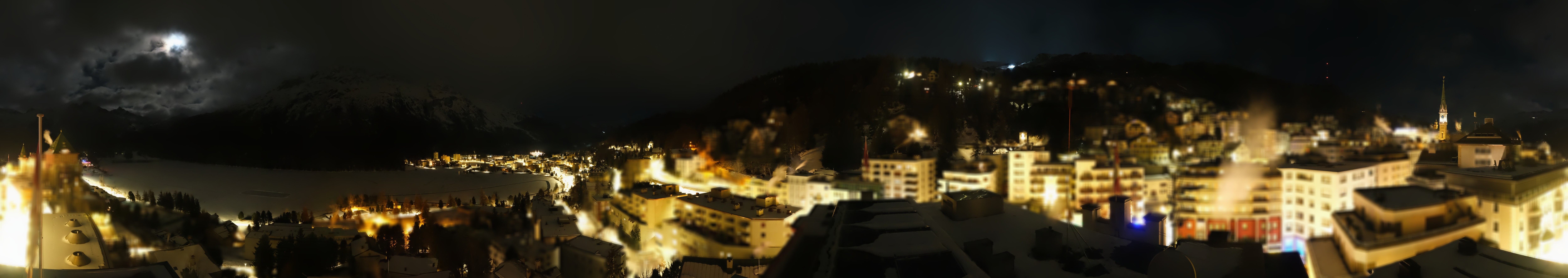 Archiv Foto Webcam St. Moritz Dorf II Ausblick Hotel Schweizerhof Richtung St. Moritz Bad