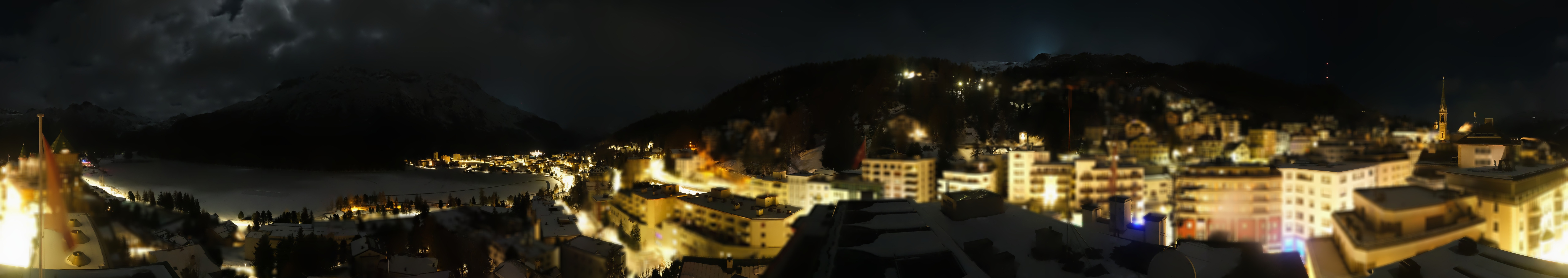 Archiv Foto Webcam St. Moritz Dorf II Ausblick Hotel Schweizerhof Richtung St. Moritz Bad