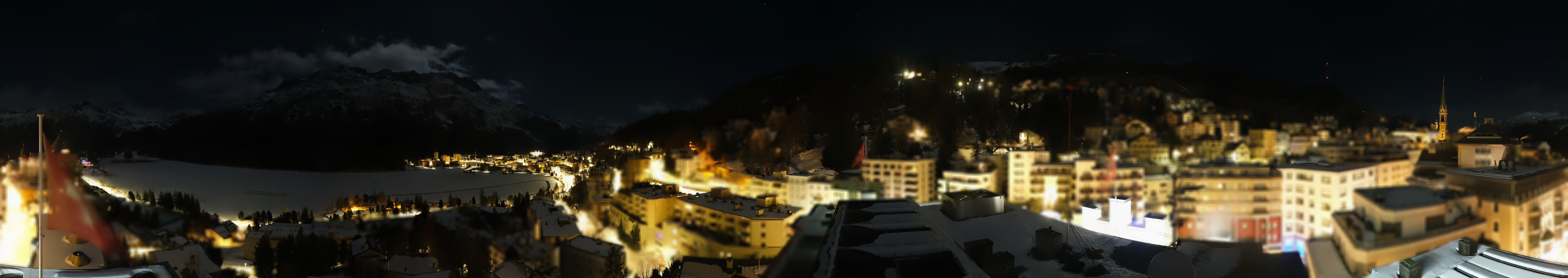 Archiv Foto Webcam St. Moritz Dorf II Ausblick Hotel Schweizerhof Richtung St. Moritz Bad