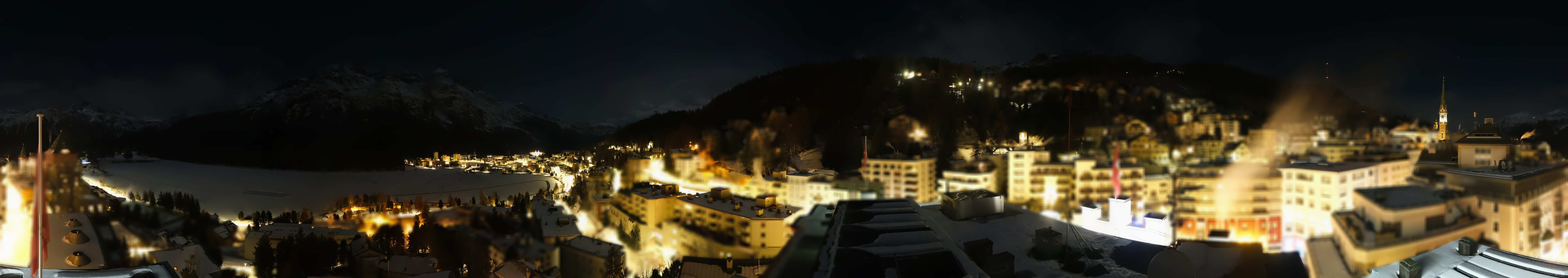 Archiv Foto Webcam St. Moritz Dorf II Ausblick Hotel Schweizerhof Richtung St. Moritz Bad
