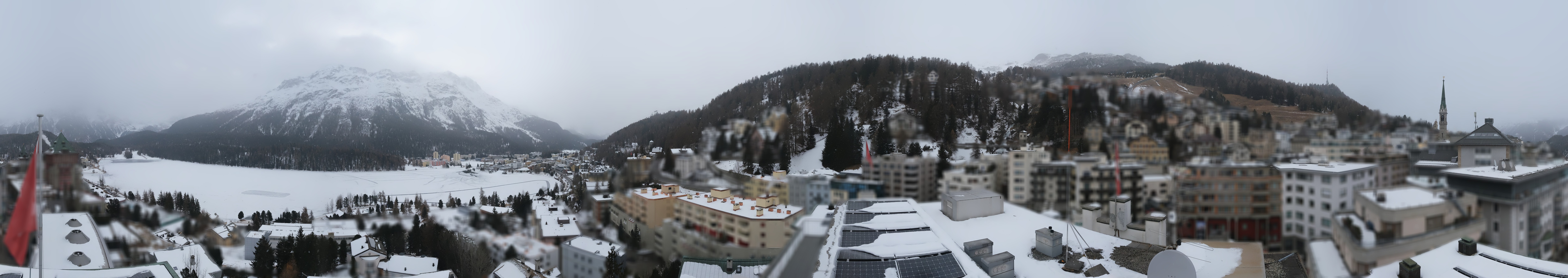 Archiv Foto Webcam St. Moritz Dorf II Ausblick Hotel Schweizerhof Richtung St. Moritz Bad
