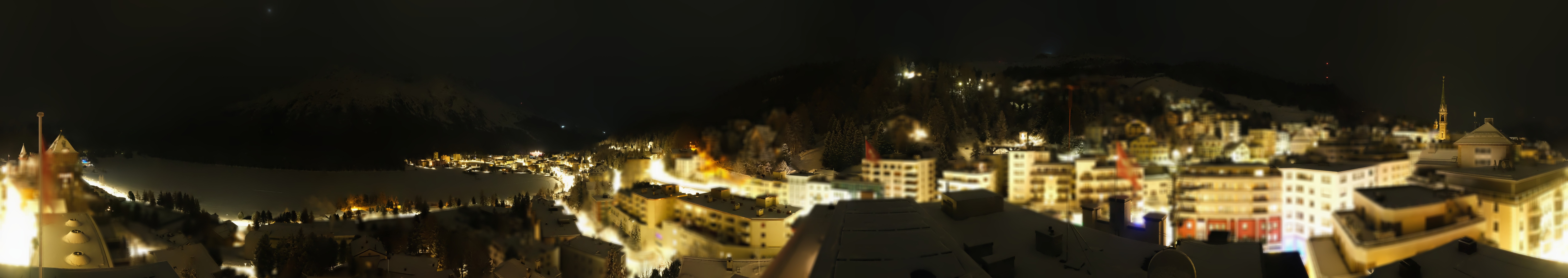 Archiv Foto Webcam St. Moritz Dorf II Ausblick Hotel Schweizerhof Richtung St. Moritz Bad