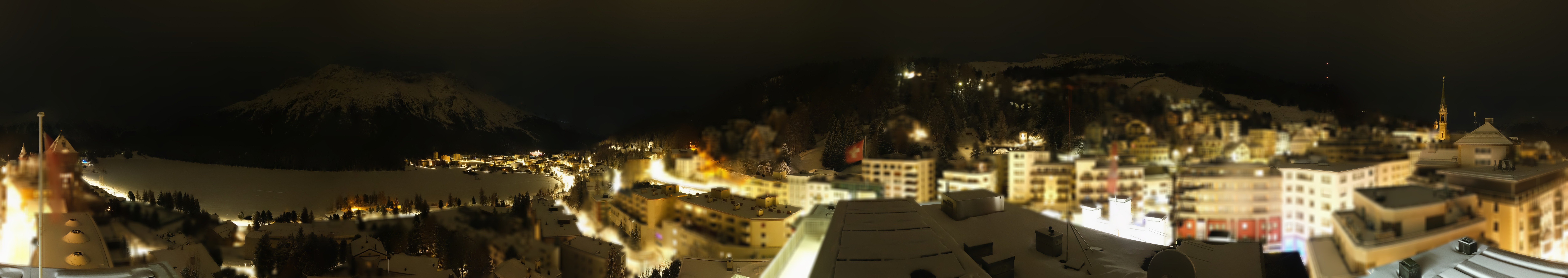Archiv Foto Webcam St. Moritz Dorf II Ausblick Hotel Schweizerhof Richtung St. Moritz Bad