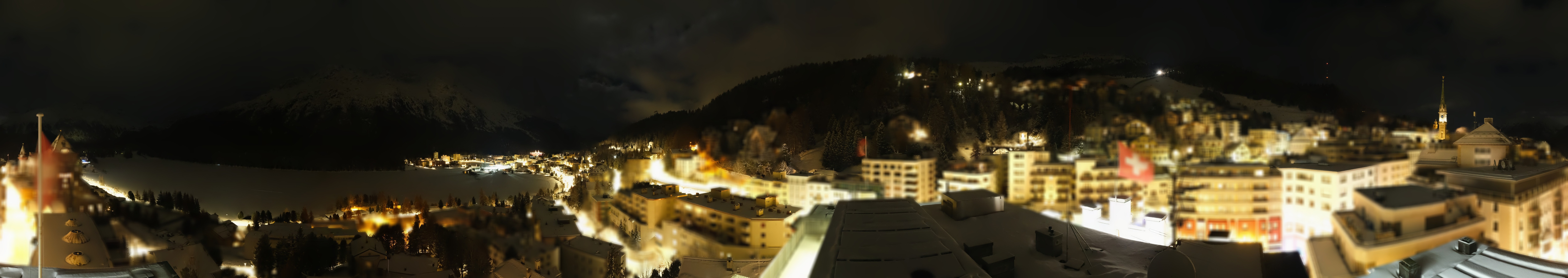 Archiv Foto Webcam St. Moritz Dorf II Ausblick Hotel Schweizerhof Richtung St. Moritz Bad