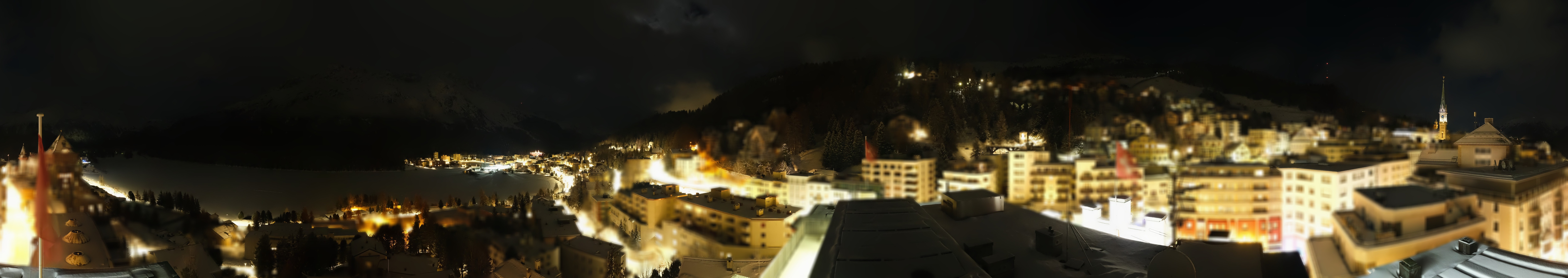 Archiv Foto Webcam St. Moritz Dorf II Ausblick Hotel Schweizerhof Richtung St. Moritz Bad