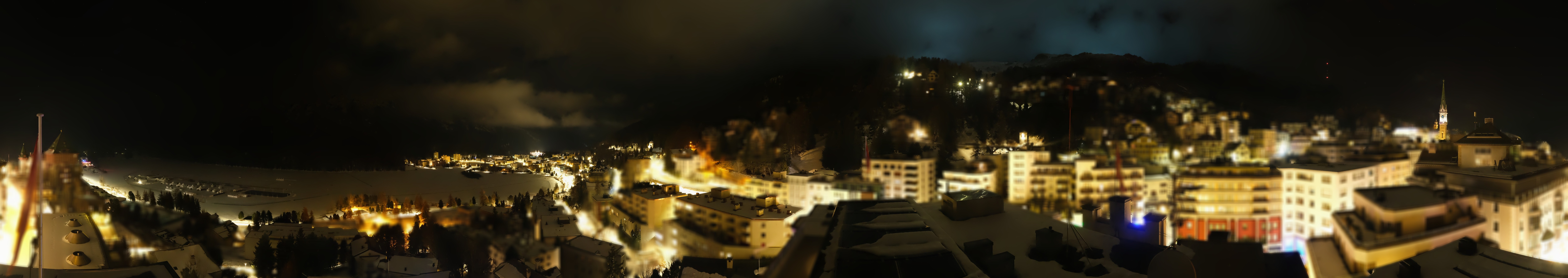 Archiv Foto Webcam St. Moritz Dorf II Ausblick Hotel Schweizerhof Richtung St. Moritz Bad