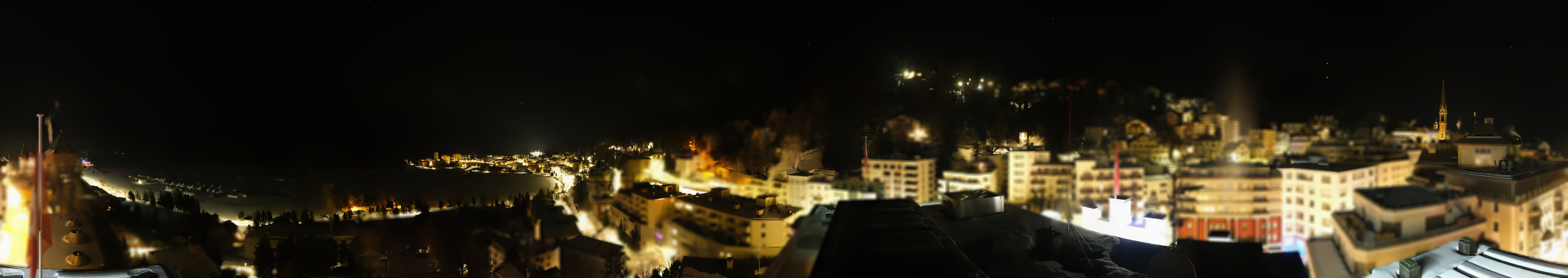 Archiv Foto Webcam St. Moritz Dorf II Ausblick Hotel Schweizerhof Richtung St. Moritz Bad