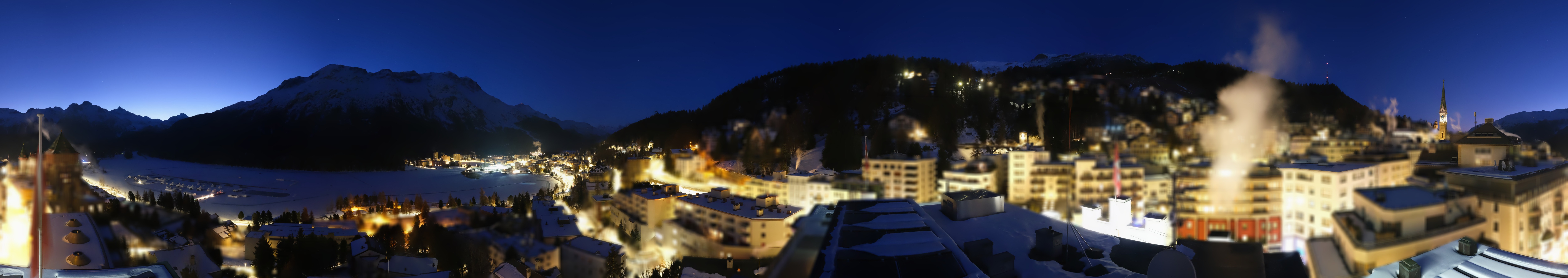 Archiv Foto Webcam St. Moritz Dorf II Ausblick Hotel Schweizerhof Richtung St. Moritz Bad
