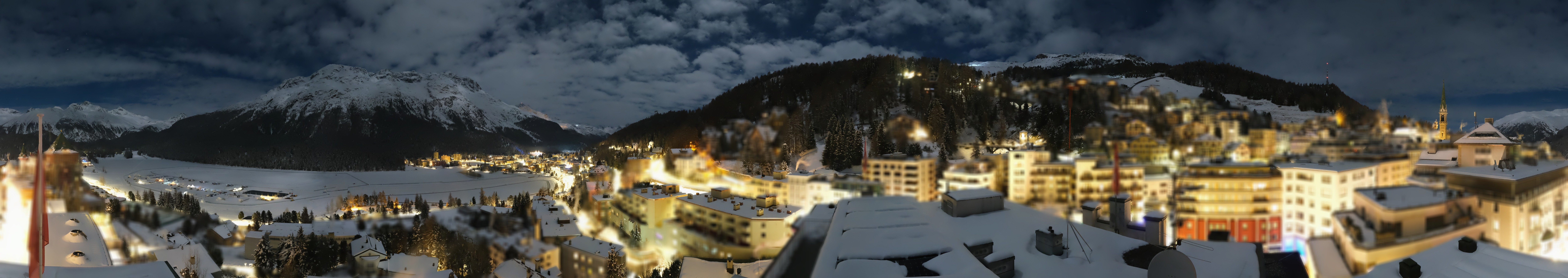 Archiv Foto Webcam St. Moritz Dorf II Ausblick Hotel Schweizerhof Richtung St. Moritz Bad