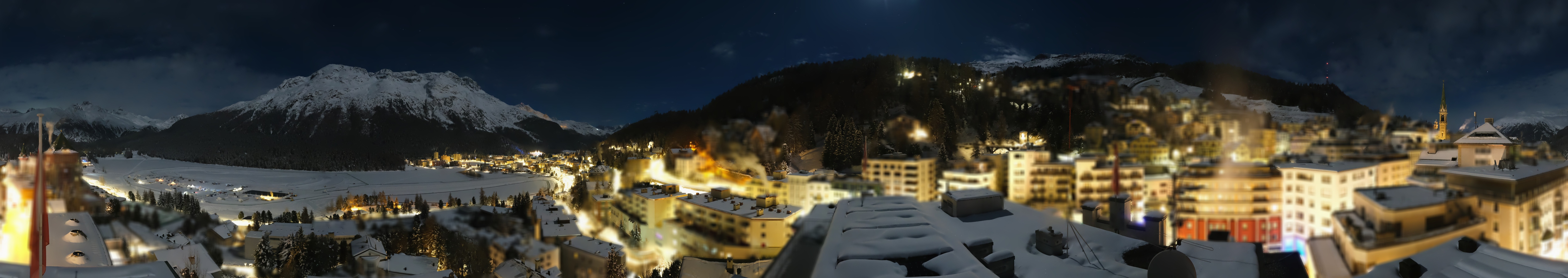 Archiv Foto Webcam St. Moritz Dorf II Ausblick Hotel Schweizerhof Richtung St. Moritz Bad
