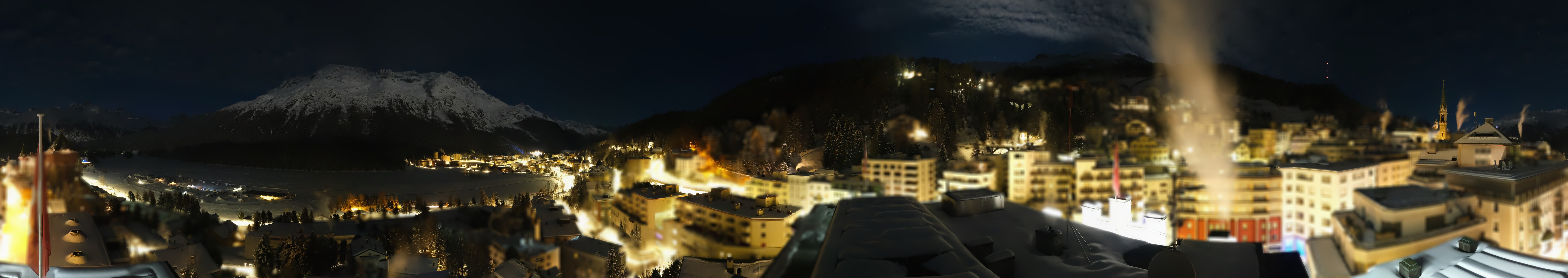 Archiv Foto Webcam St. Moritz Dorf II Ausblick Hotel Schweizerhof Richtung St. Moritz Bad