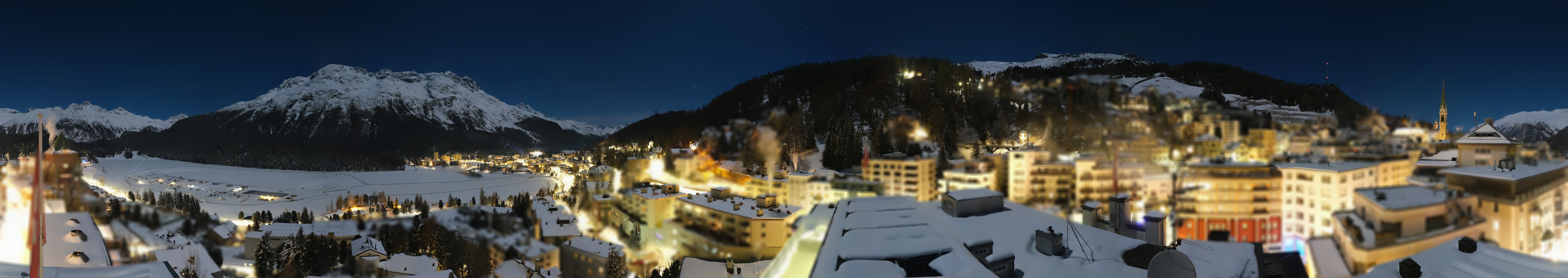 Archiv Foto Webcam St. Moritz Dorf II Ausblick Hotel Schweizerhof Richtung St. Moritz Bad
