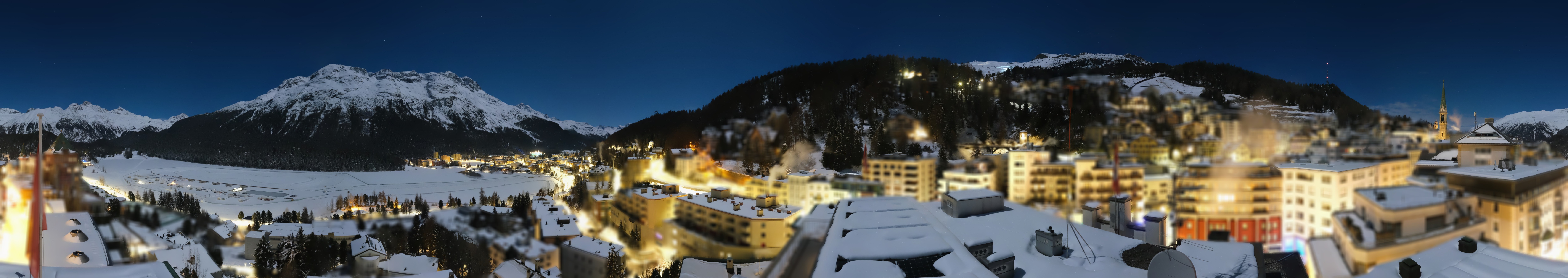 Archiv Foto Webcam St. Moritz Dorf II Ausblick Hotel Schweizerhof Richtung St. Moritz Bad