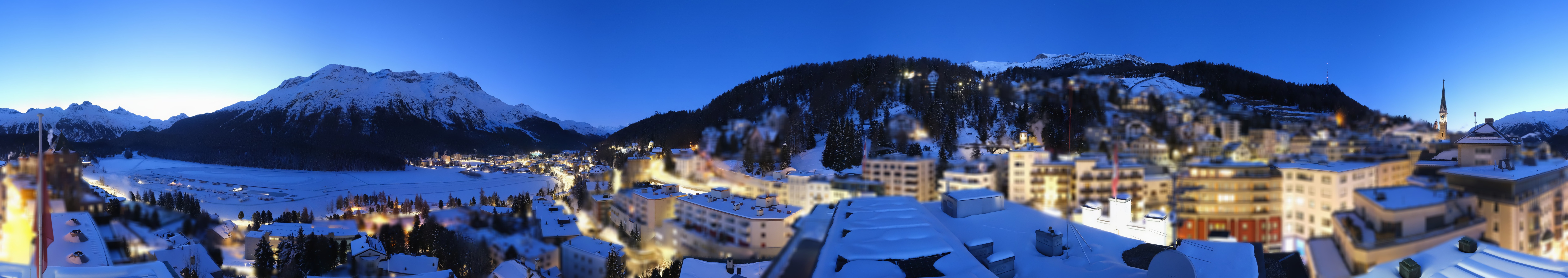 Archiv Foto Webcam St. Moritz Dorf II Ausblick Hotel Schweizerhof Richtung St. Moritz Bad