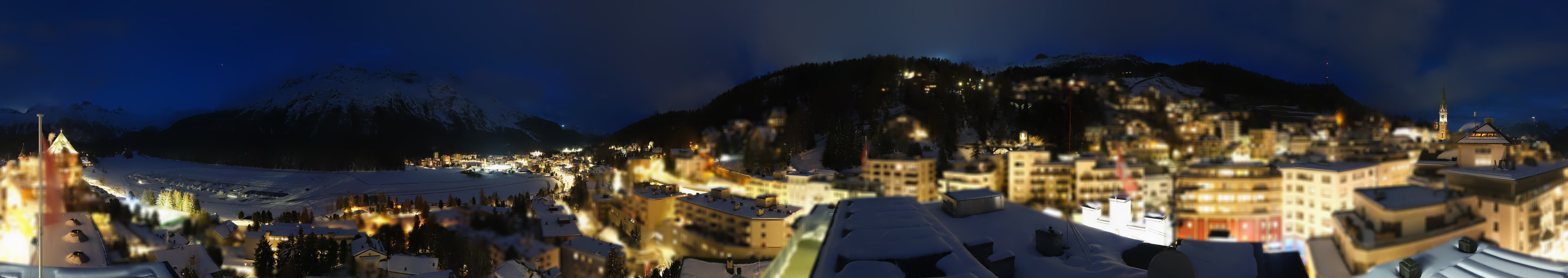 Archiv Foto Webcam St. Moritz Dorf II Ausblick Hotel Schweizerhof Richtung St. Moritz Bad