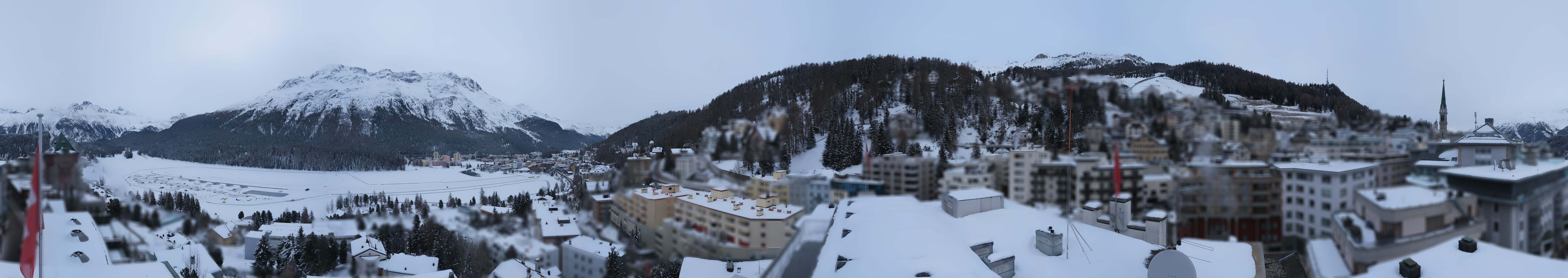 Archiv Foto Webcam St. Moritz Dorf II Ausblick Hotel Schweizerhof Richtung St. Moritz Bad