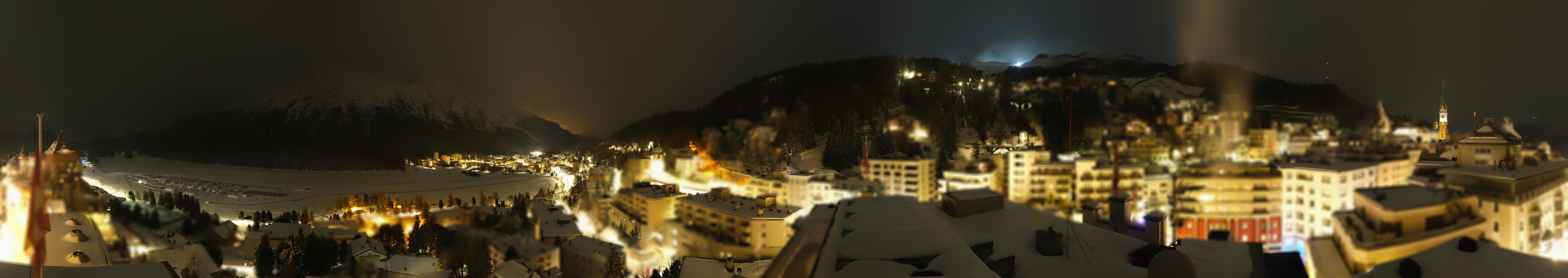 Archiv Foto Webcam St. Moritz Dorf II Ausblick Hotel Schweizerhof Richtung St. Moritz Bad