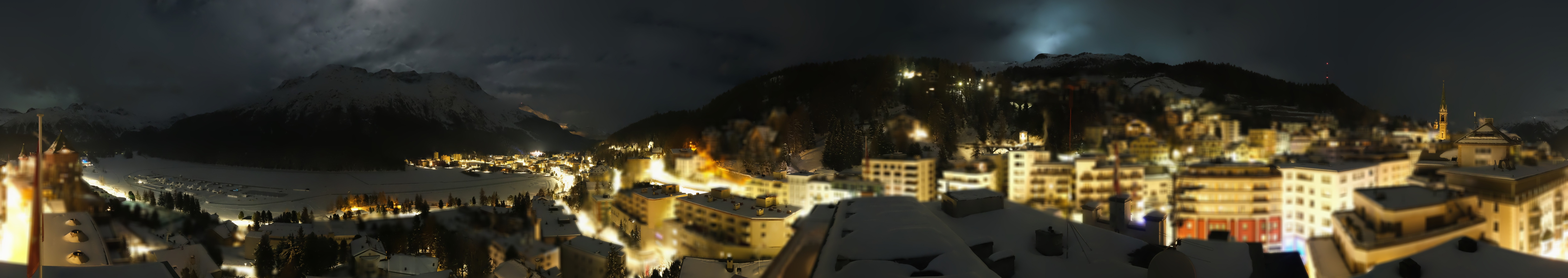 Archiv Foto Webcam St. Moritz Dorf II Ausblick Hotel Schweizerhof Richtung St. Moritz Bad