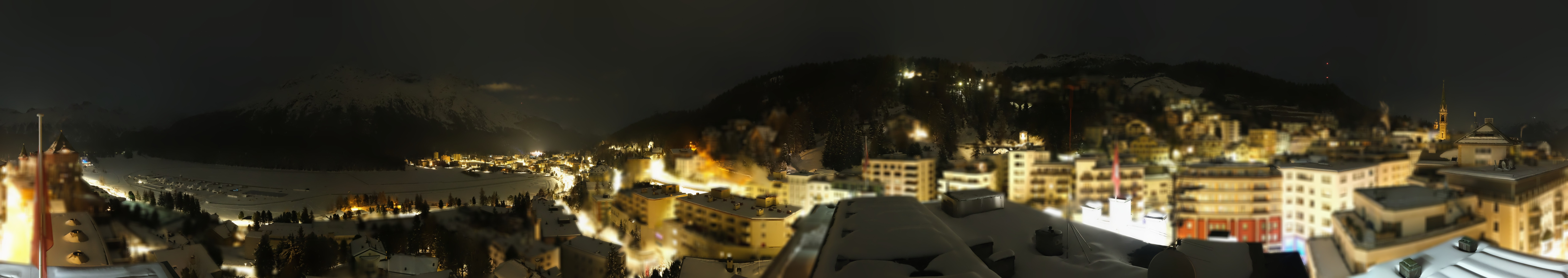 Archiv Foto Webcam St. Moritz Dorf II Ausblick Hotel Schweizerhof Richtung St. Moritz Bad