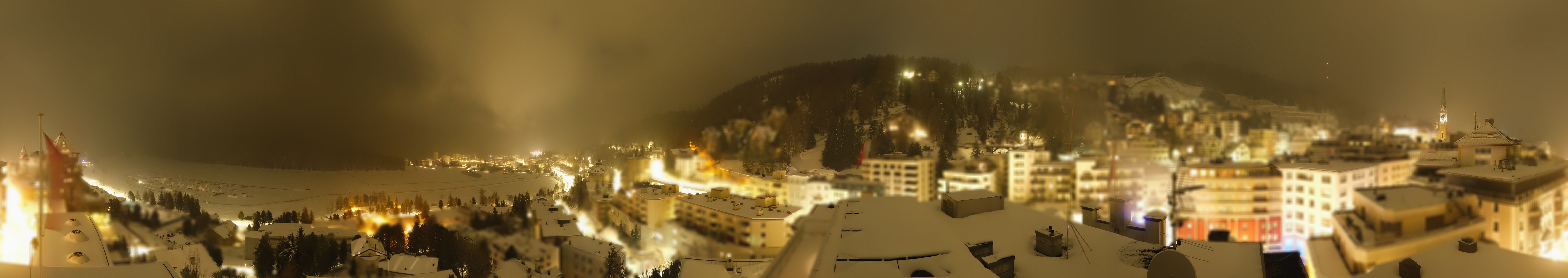 Archiv Foto Webcam St. Moritz Dorf II Ausblick Hotel Schweizerhof Richtung St. Moritz Bad