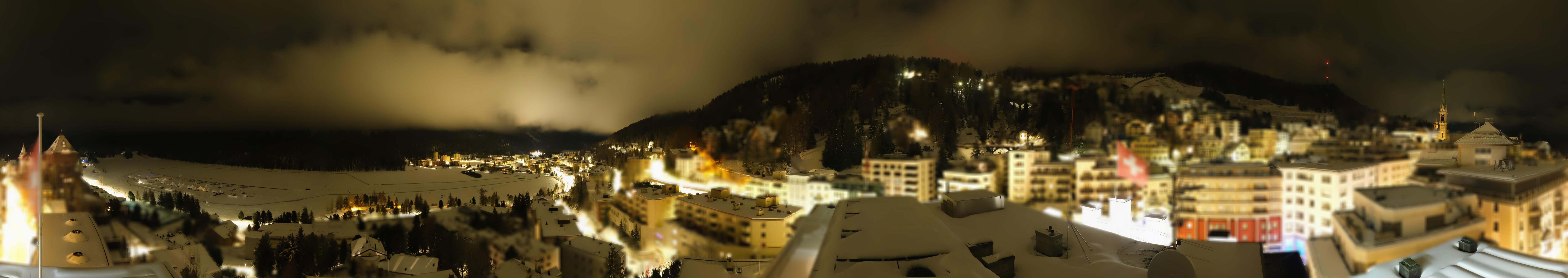 Archiv Foto Webcam St. Moritz Dorf II Ausblick Hotel Schweizerhof Richtung St. Moritz Bad
