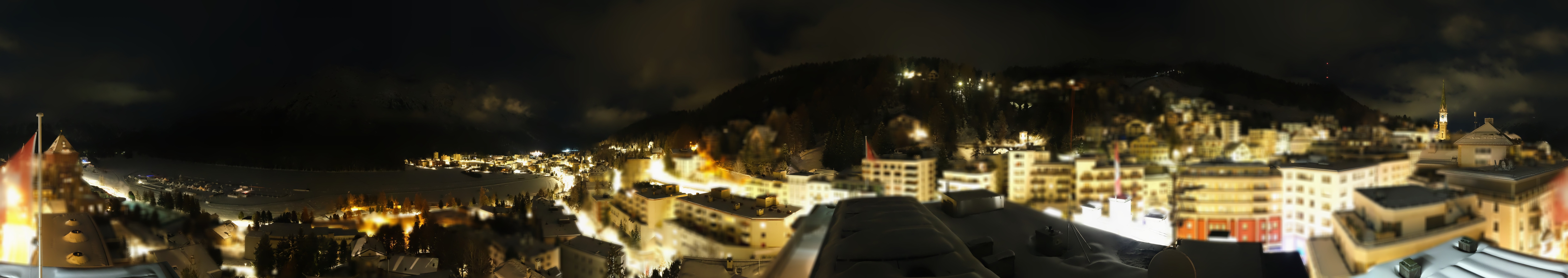 Archiv Foto Webcam St. Moritz Dorf II Ausblick Hotel Schweizerhof Richtung St. Moritz Bad