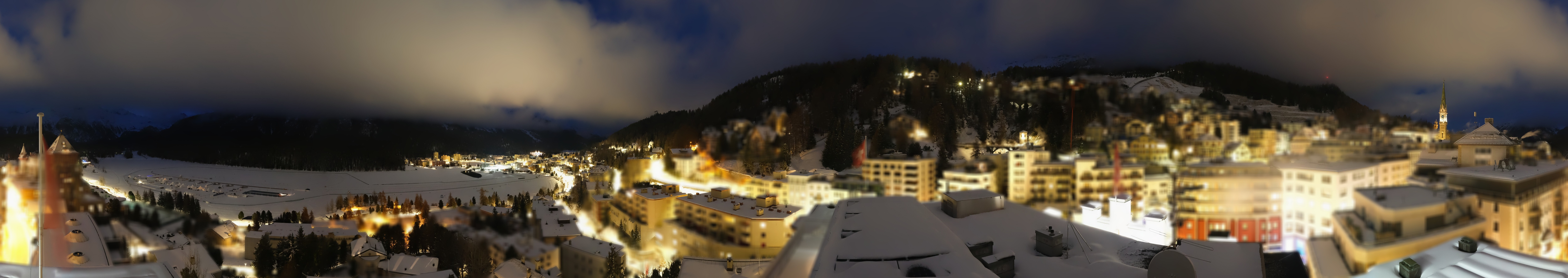 Archiv Foto Webcam St. Moritz Dorf II Ausblick Hotel Schweizerhof Richtung St. Moritz Bad