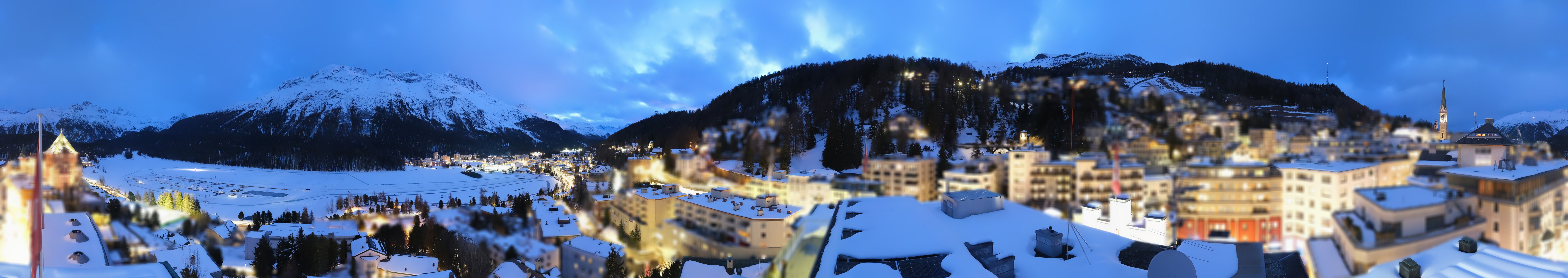 Archiv Foto Webcam St. Moritz Dorf II Ausblick Hotel Schweizerhof Richtung St. Moritz Bad