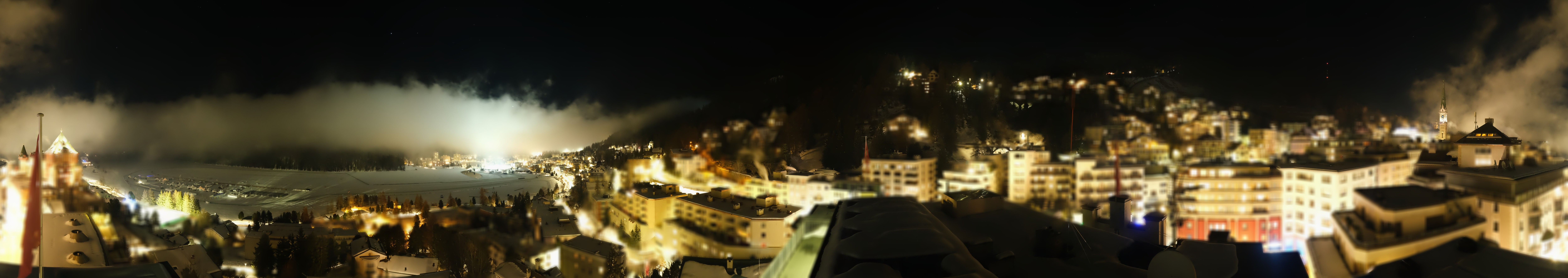 Archiv Foto Webcam St. Moritz Dorf II Ausblick Hotel Schweizerhof Richtung St. Moritz Bad
