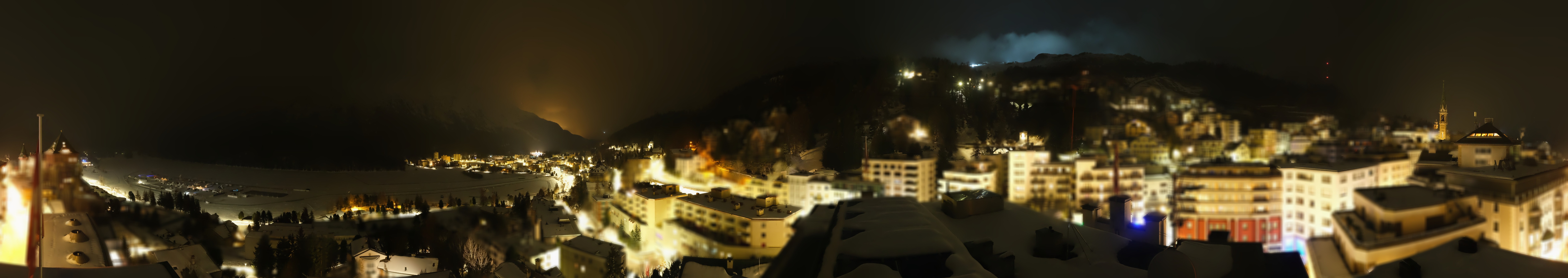Archiv Foto Webcam St. Moritz Dorf II Ausblick Hotel Schweizerhof Richtung St. Moritz Bad