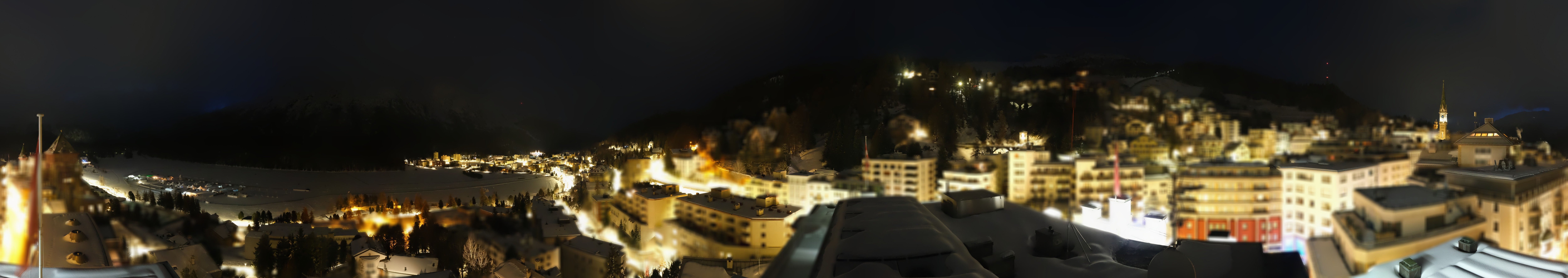 Archiv Foto Webcam St. Moritz Dorf II Ausblick Hotel Schweizerhof Richtung St. Moritz Bad